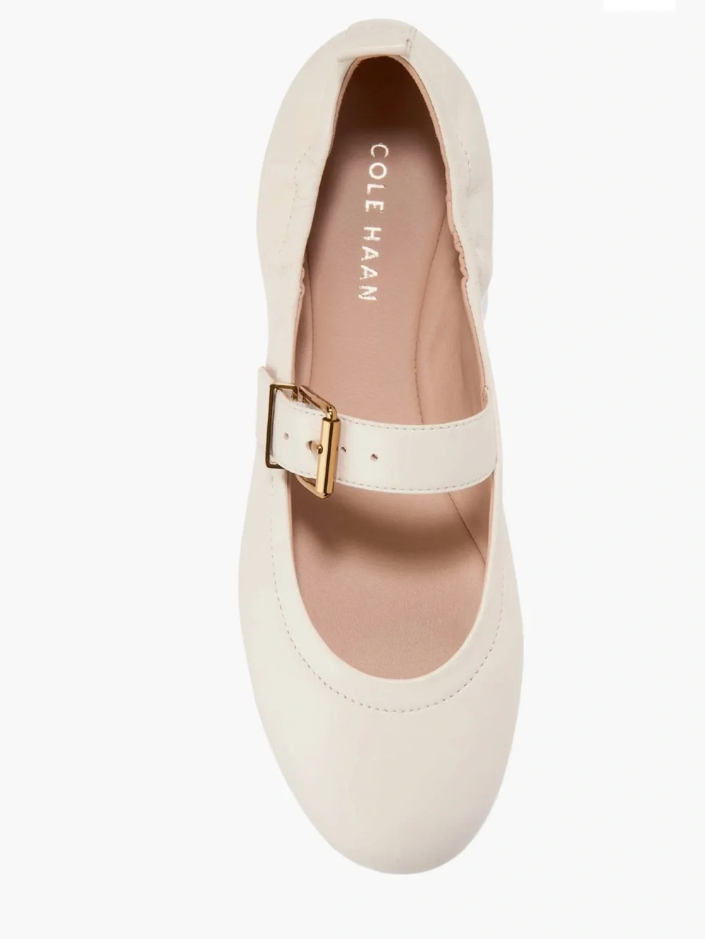 Cole Haan Graclyn Mary Jane Ballet Flat women size 11 ivory, like new